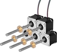 YEJMKJ 5 Pack Nema 17 Stepper Motor TR8x8 150mm with T8 Lead Screw 1.8βΒ°β 2 Phase High Torque 0.44Nm