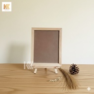 Retro 8R Wooden Photo Frame + Standing Frame