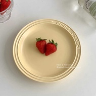 Korean ins Ceramic Dish Plate Household Dessert Pastry Plate Western Food Steak Plate Niche Nice Loo