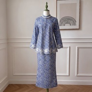 Pickone Fashion Baju Kurung Raya Modern Wanit Kurung Kedah Printed Floral Alynda Hezrina Kurung Eleg