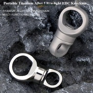 PINKHALLWAY Brass Keychain, 360° Rotatable Portable Titanium Alloy Keychain,  Ultra-light EDC Keyrin