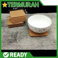 Cork Coaster 9x9cm Square Coasters 3mm 3mm Thick