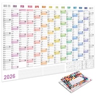 2026 Wall Calendar 2026 Schedule Organizer Calendar Large Grid Wall Hanging Calendar English Yearly