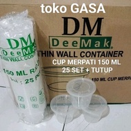 THINWALL THICK PUDDING CUP DM 150ml DOVE - 150ml TRAPEZIUM SQUARE - CUP 100ML 150ML PUDDING CUP/ Pud