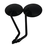 Ebike Side Mirror 2 Types Circle Chrome and Hex Carbon - 0.6cm to 0.8cm diameter