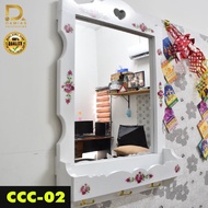 Ready Stock Frame Mirror Cermin Berbingkai Kayu Hiasan Deco Dinding Wooden Berukir Exclusive