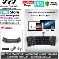 198i B089 Rechargeable Pocket-Sized Built-In Numeric Number Pad Foldable Bluetooth Wireless Keyboard