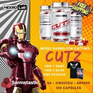 SARMS CUTZ Nekro Lab [S4 + GW501516 + SR9009] 100 Caps 3in1 Mixed Sarms Powerful Lean Cut,Super Shre