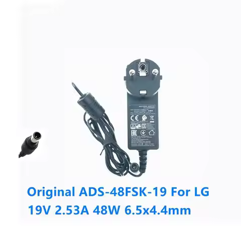 19V 2.53A 48W AC Adapter Charger For LG-ADS-48FSK-19 19048EPG-1 19048EPK-1 PA-1480-11 Monitor Switch