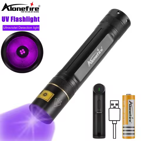 365nm High Power Blacklight LED Flashlight Invisible Ink Marker Cat Dog Urine Tinea Leakage Ore Mone