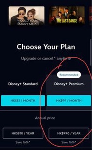 Disney+ Premium  帳號 Subscription
