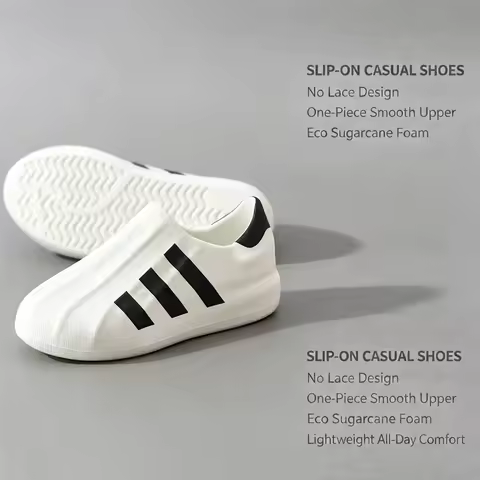 Adidas Originals HQ8750 Unisex Slip On Shell Sneakers Eco Sustainable Casual Walking Shoes