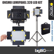 Onsmo Lumipanel 320 (1 Light Kit) LED Panel 3200K to 5600K for Video Filming, Live Streaming, Facebo