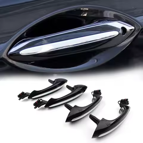 Comfort Access Exterior Door Handle w/ Lights For BMW 5 6 7 Series F07 F10 F06 F11 F01 F03 F04 LHD O