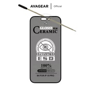 IPHONE AVAGEAR Anti Spy Tempered Glass With Open Camera Hole Glossy Anti-Shatter Material 9H Anti-Sc