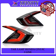 TAIL LAMP HONDA CIVIC FC ( 3 LINE STYLE ) TAIL LAMP / TAIL LIGHT