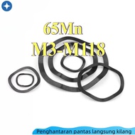 65MN Manganese Steel Wave Washer, Spring Elastic Bearing Wave Washer, Wave Wave Washer, Black Wave W