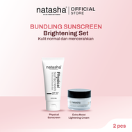 [BUNDLING] Paket Natasha Extra Moist Lightening Cream + Physical Sunscreen SPF50+ PA+++