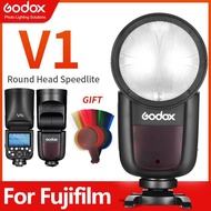 Godox V1 Speedlight V1F TTL HSS 1/8000s Li-ion Battery Speedlite Flash With Gift Round Filter for Fu