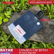 Cangkul Cap Buaya Asli Baja Super Tajam Anti Lengket Pacul Tanah Sawah