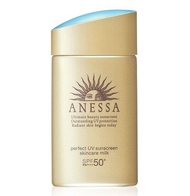 Anessa Perfect Essence Sunscreen Milk SPF50+PA+++ แอนเนสซ่า ครีมกันแดด สีทอง 60ml.