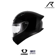 SOMAN Helmet-SM973 Glossy Black