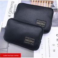 dompet perempuan kecil dompet perempuan cute Cowhide Men's Zipper Mini Coin Bag Key Case