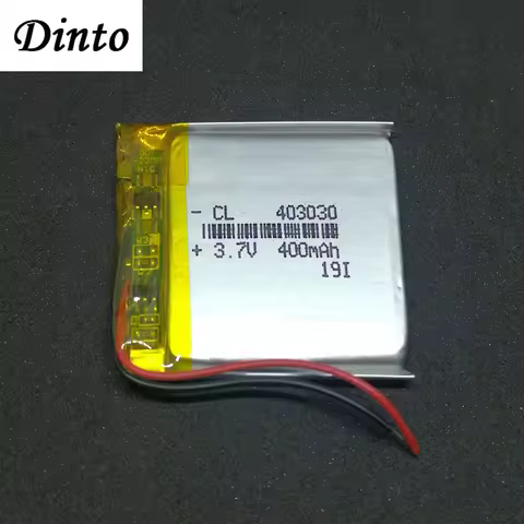 Dinto 403030 Rechargeable 3.7V 400mAh Li-Polymer Battery Li-ion Lithium Batteries Lipo Cells for MP3