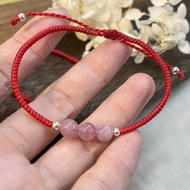 幸運紅繩-粉晶