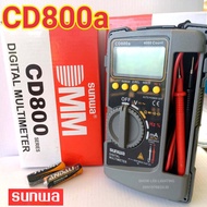 SUNWA รุ่น CD-800A Digital Multimeter มัลติมิเตอร์ มิเตอร์วัดไฟ ดิจิตอลมัลติมิเตอร์ มิเตอรดิจิตอล เครื่องมือวัดไฟดิจิตอล