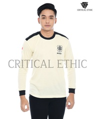 Kaos Satpam Tangan Panjang  Terbaru Warna Cream Kerah Pendek Kaos Security Warna Cream Kaos Satpam  