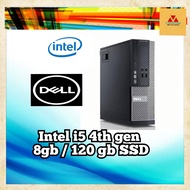 INTEL I5 4TH GEN / 8GB / 120GB SSD / DELL SFF INTEL I5 4TH GEN / REFURBISHED