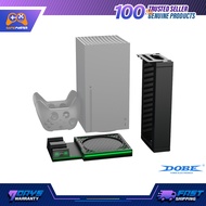 Xbox Series X Game Discs Rack Dual Controller Charger Cooler Support Stand Charging Dock Station Hol