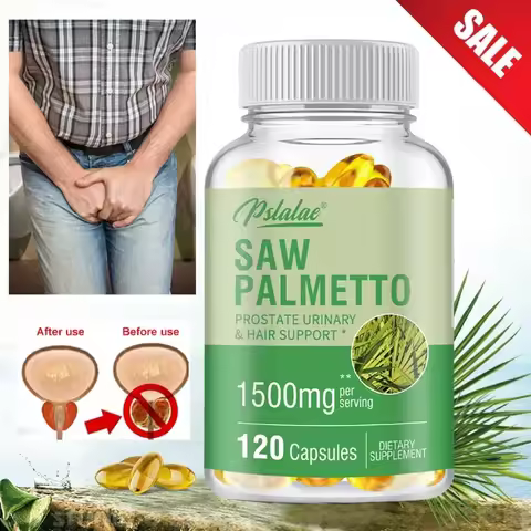 Premium Saw Palmetto - Promotes Male Prostate Health, Prevents Hair Loss, Relieves Frequent Urinatio