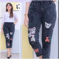Kiki store89 TERLARIS CULOTTE JEANS KOALA KOREAN CULLOTE BAGGY JEANS HARUKA ALLSIZE TERMURAH CELANA 