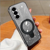 Soft Case Samsung A26 A36 A56 Glitter Ring Magnetic Holder Wireless Premium