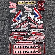 Honda Reflective Motorcycle Racing Window Side Car Helmet Sticker Car Sticker Decal