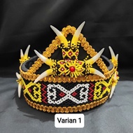 Dayak Beaded Women's Crown Crown Pengantin Crown Cantik