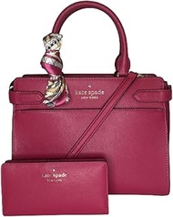 Kate Spade Staci MD Satchel bundled with Bifold Wallet &amp; Silk Scarf