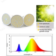 Indoor Full Spectrum 48 60 80 Led Plant Grow Light Bulbs E27 Phytolamp Yellow Vegs Cultivo Growbox S