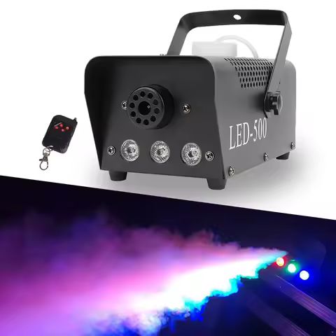 500W Mini Stage Fog Machine Remote Control Led Smoke Machine for Wedding Party DJ
