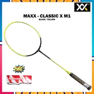 The Newest MAXX Classic X M1 BLACK/YELLOW Badminton Racket 2023