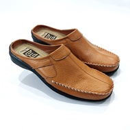 Bee Prince Sendal Sepatu Bustong Pria Kulit Selop Cowok Tutong Laki laki Daltu Slop