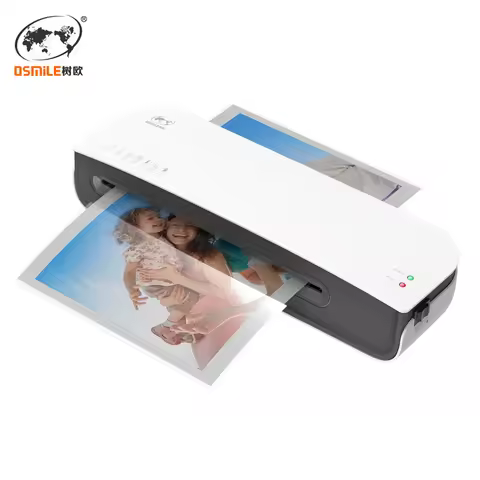 OSMILE SL289 Desktop Laminator Machine Set A4 Size Hot and Cold Lamination 2 Roller System 9 inches 