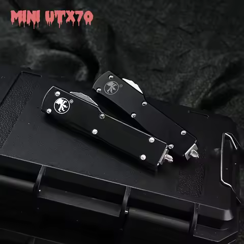 Mini Micro UTX-70 OTF Tech Knife D2 Blade Outdoor Camping UTX UT85 Serie Little Pocket EDC Tools kni