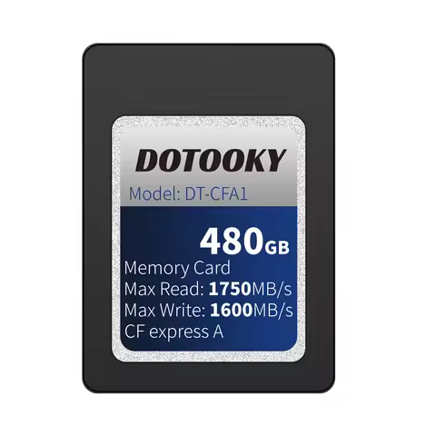 DOTOOKY 480GB CFexpress 4.0 Type A Memory Card 1750MB/s Read Speed 1600MB/s Write Speed for 4K 120P 