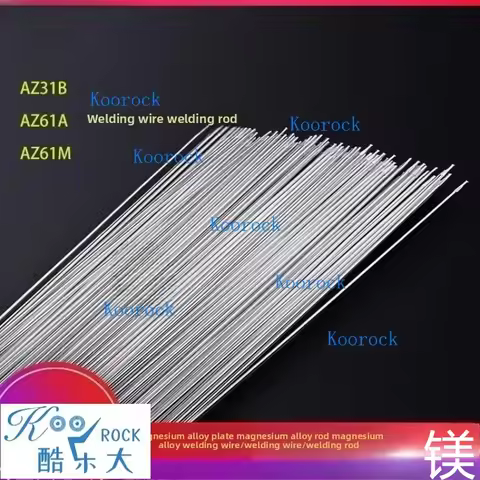 Magnesium Alloy Welding Wire AZ31 AZ61 AZ91 AZ92 ZM5 ZM6 ZK61M for TIG Laser & 3D Printing, Dia 0.8-