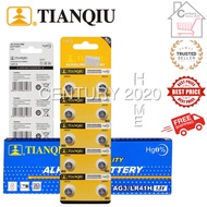 TIANQIU Battery AG3/ALR41H/392A 1.5V Alkaline Battery 10pcs