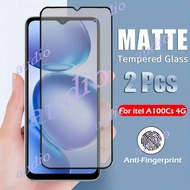 itel A100Cs 4G Full Cover Matte Tempered Glass For Itel A100Cs A100C itelA100Cs 4G 2026 Anti-Fingerp