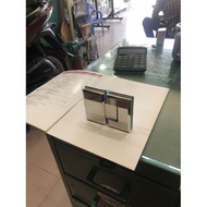 Glass bathroom hinge, 180 degree glass clamp hinge